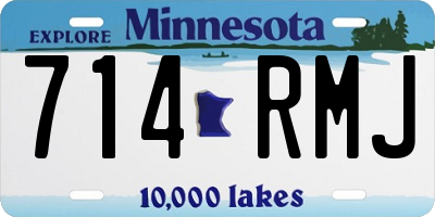 MN license plate 714RMJ