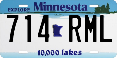 MN license plate 714RML
