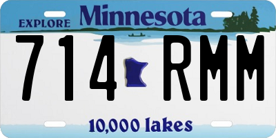 MN license plate 714RMM