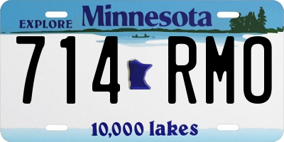 MN license plate 714RMO