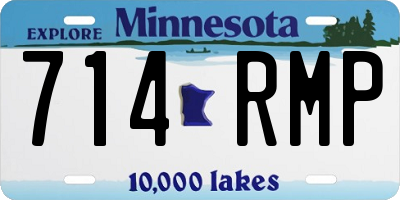 MN license plate 714RMP