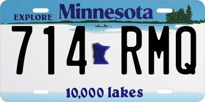 MN license plate 714RMQ