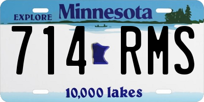 MN license plate 714RMS