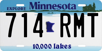 MN license plate 714RMT