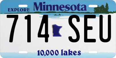 MN license plate 714SEU