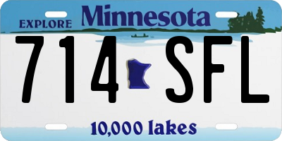 MN license plate 714SFL