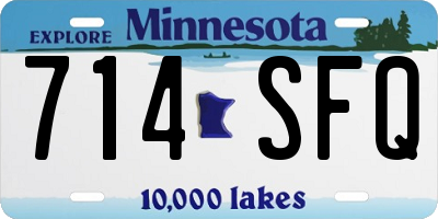 MN license plate 714SFQ