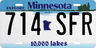MN license plate 714SFR