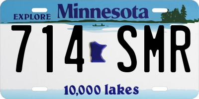 MN license plate 714SMR
