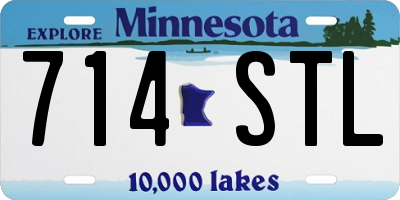 MN license plate 714STL