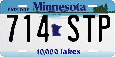 MN license plate 714STP