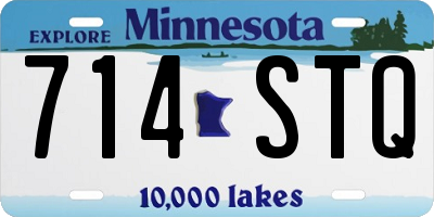 MN license plate 714STQ