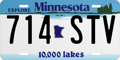 MN license plate 714STV