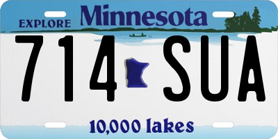 MN license plate 714SUA