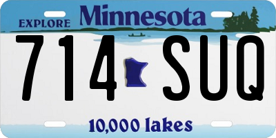 MN license plate 714SUQ