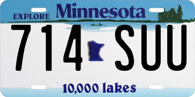 MN license plate 714SUU