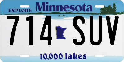 MN license plate 714SUV