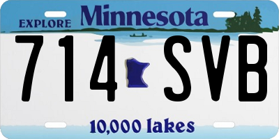 MN license plate 714SVB