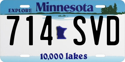 MN license plate 714SVD