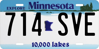 MN license plate 714SVE