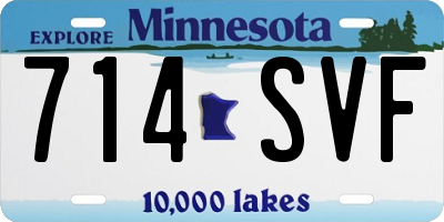 MN license plate 714SVF