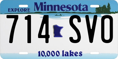 MN license plate 714SVO