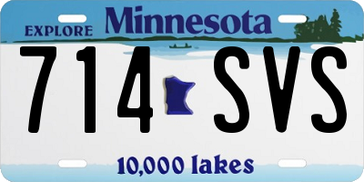 MN license plate 714SVS