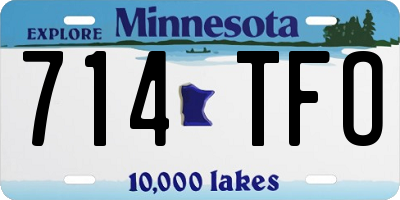 MN license plate 714TFO
