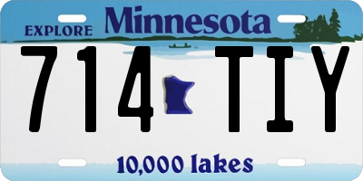 MN license plate 714TIY