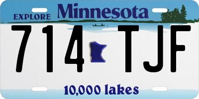 MN license plate 714TJF