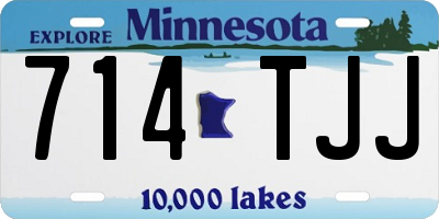 MN license plate 714TJJ