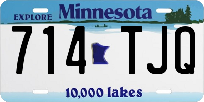 MN license plate 714TJQ