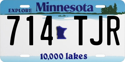 MN license plate 714TJR