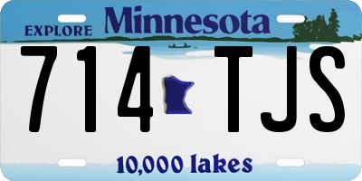 MN license plate 714TJS