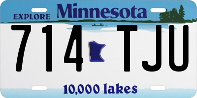 MN license plate 714TJU