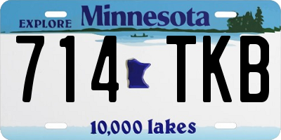 MN license plate 714TKB
