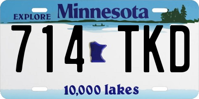 MN license plate 714TKD