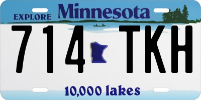 MN license plate 714TKH
