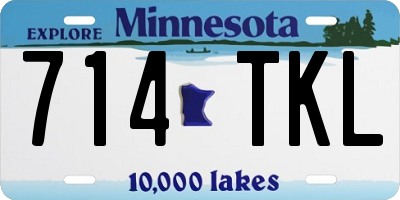 MN license plate 714TKL