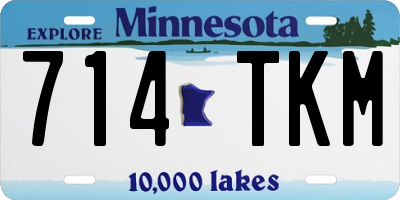 MN license plate 714TKM