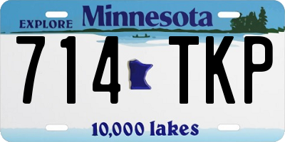 MN license plate 714TKP