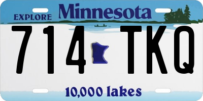 MN license plate 714TKQ