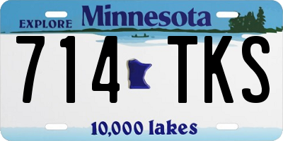 MN license plate 714TKS