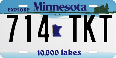 MN license plate 714TKT