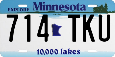 MN license plate 714TKU