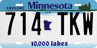 MN license plate 714TKW