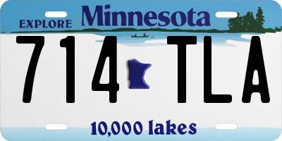 MN license plate 714TLA