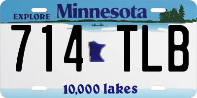 MN license plate 714TLB