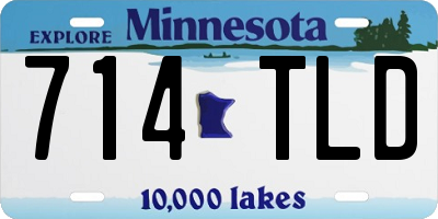 MN license plate 714TLD