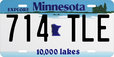 MN license plate 714TLE